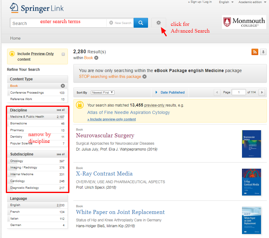 search results springer